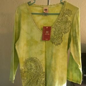 Faded Glory Lime Green T-shirt